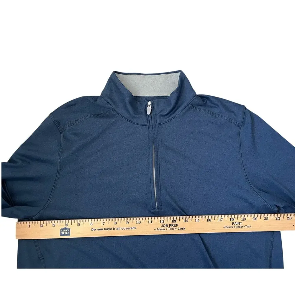 Brooks Brothers Performance Pullover Long Sleeve Preppy Navy Office Mens Large